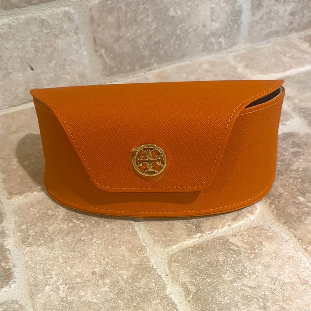 Tory Burch Orange Sunglasses Case new